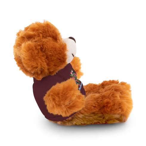 Custom Photo Festive Poinsettia Stuffed Animals with Tee